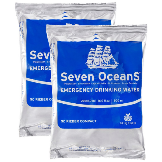 Seven Oceans avārijas dzeramais ūdens – 2 × 500 ml
