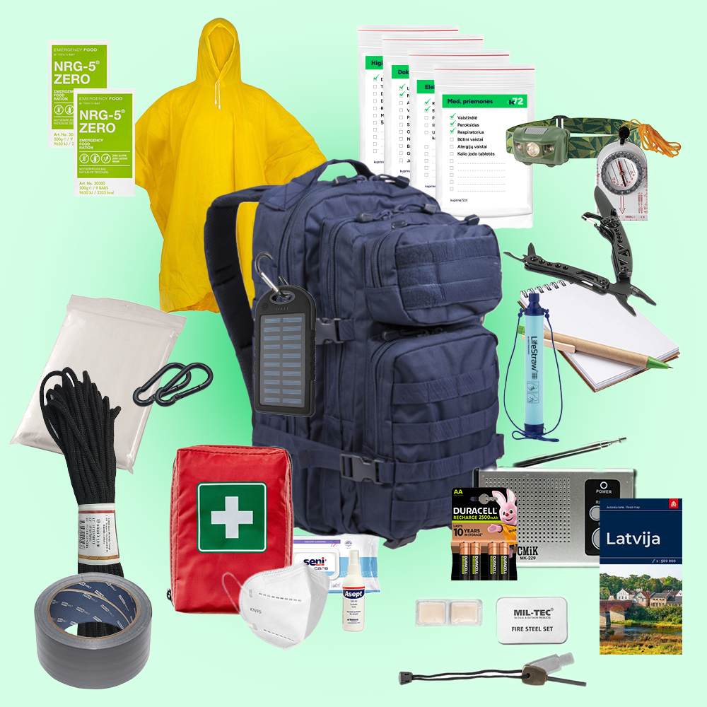 Izdzīvošanas mugursoma 72 Maxi