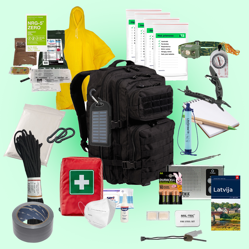 Dāvanu karte - Izdzīvošanas mugursoma 72