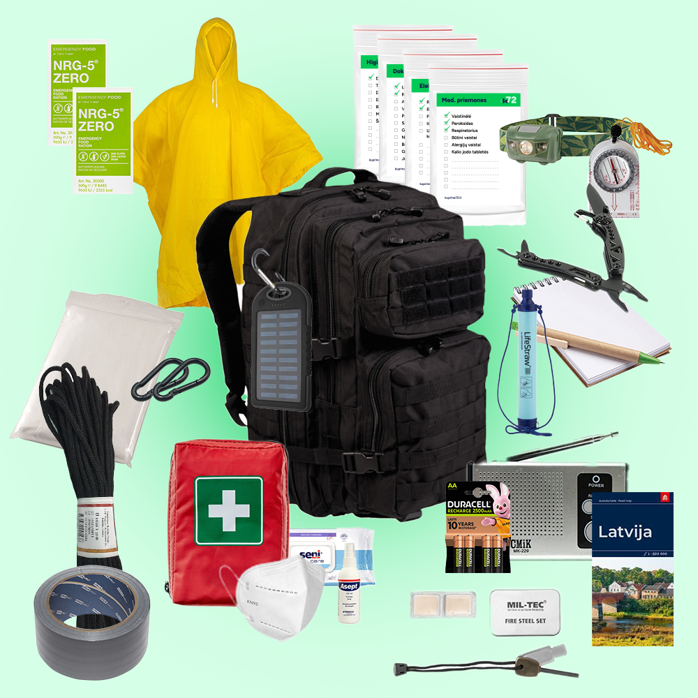 Izdzīvošanas mugursoma 72 Maxi