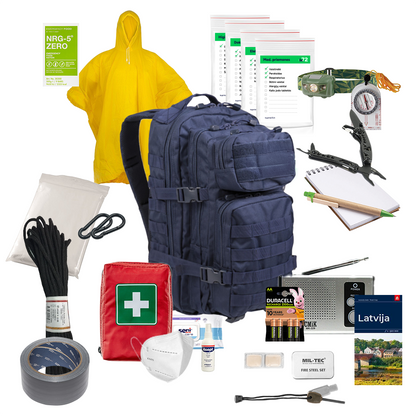 Izdzīvošanas mugursoma 72 Optimali