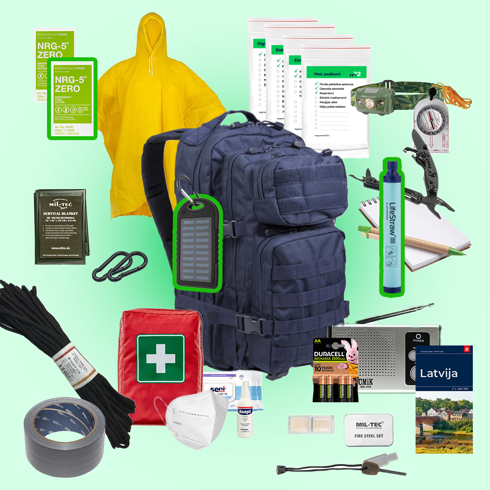 Izdzīvošanas mugursoma 72 MAXI