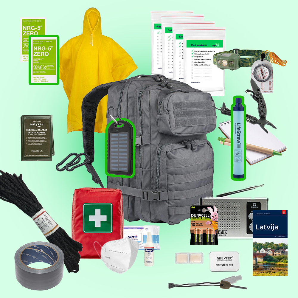 Izdzīvošanas mugursoma 72 MAXI