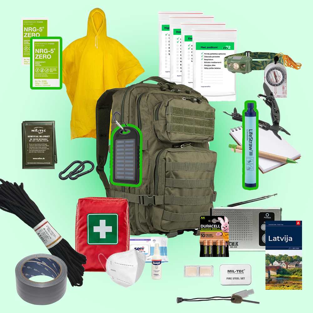 Izdzīvošanas mugursoma 72 MAXI